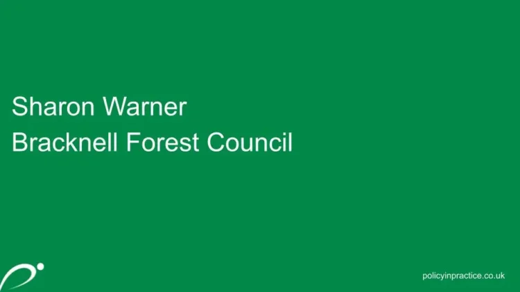 Sharon Warner Bracknell Forest Council slide